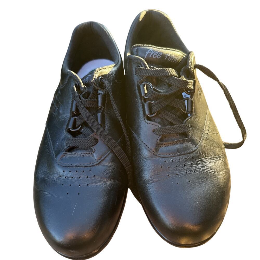 SAS Solid All Black Walk Easy Free Time Tripad Comfort Women's Shoes Size 7 WWW